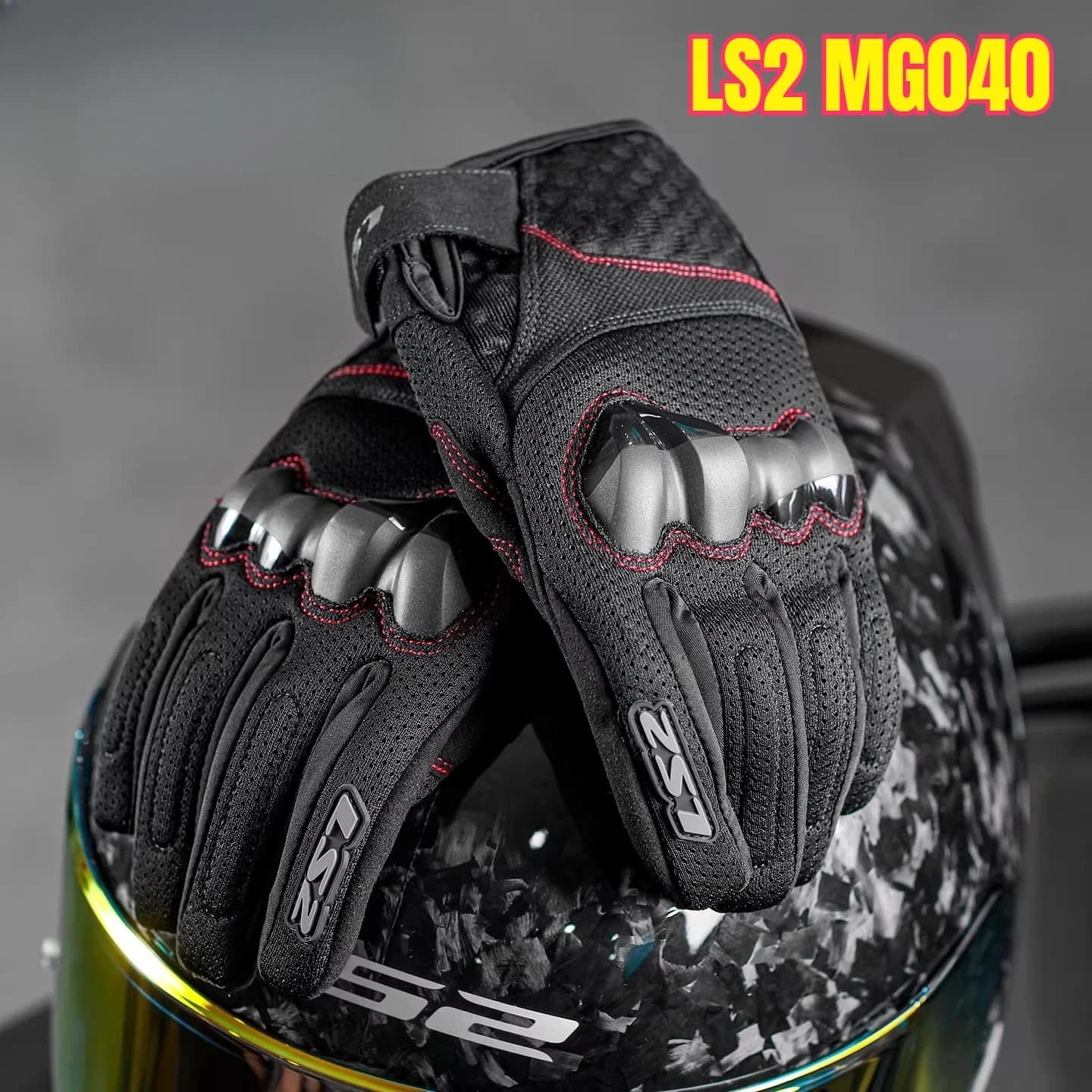 Guanti da Moto Estivi MG040 con Certificazione EUR CE, Traspiranti e Antiscivolo, Guantes Para Moto, Guanti da Guida AA