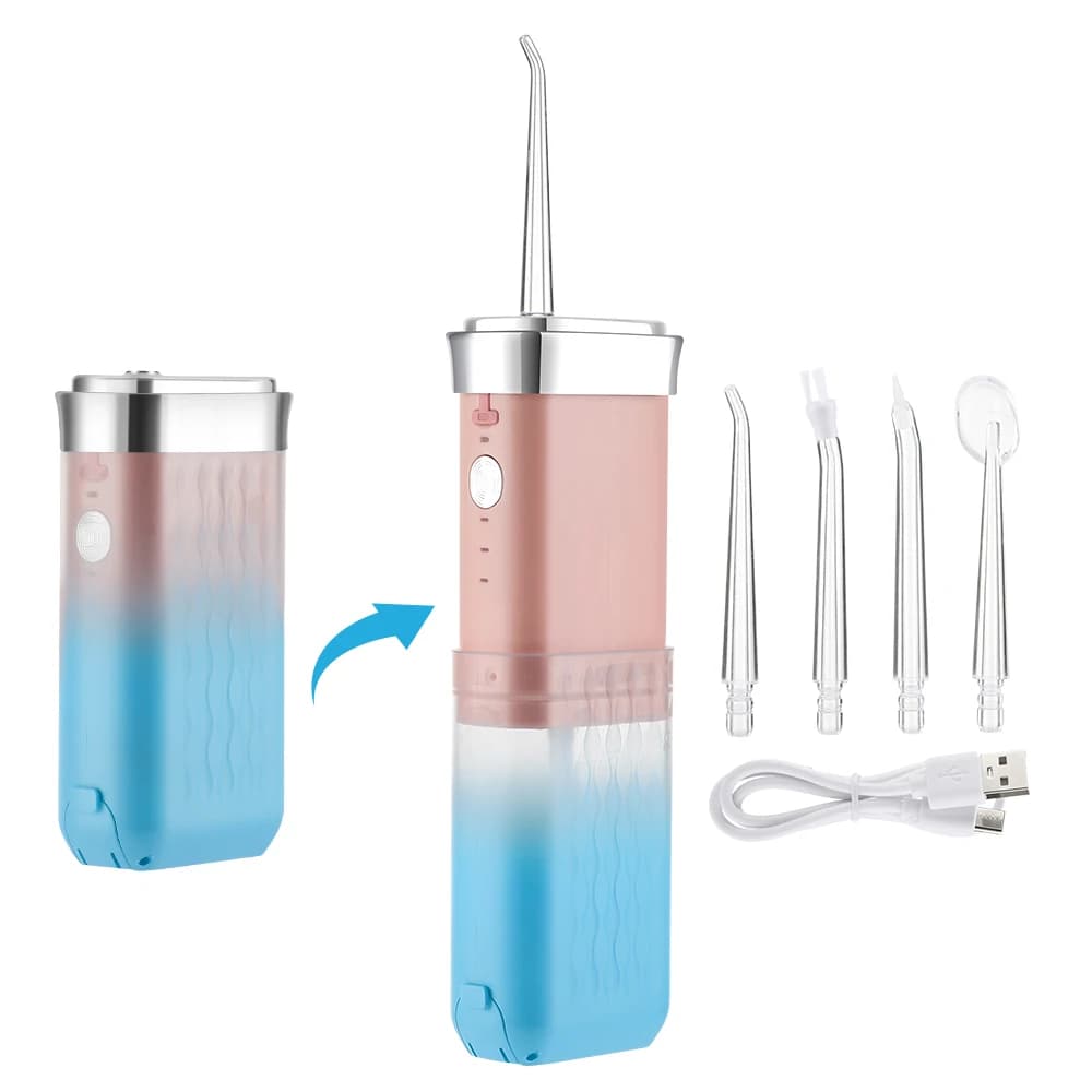 Portable Electric Oral Water Flosser Teeth Whitening Cordless Dentale Waterjet Teeth Cleaning Tools for Home Travel