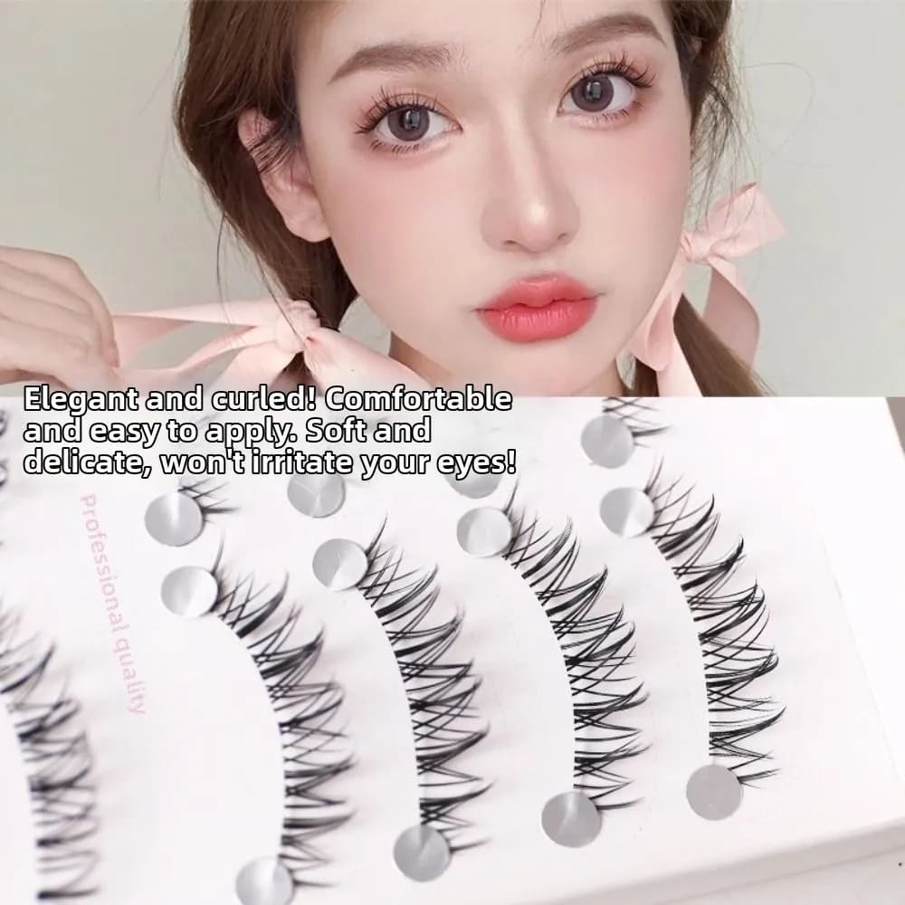 Ciglia Finte Stile Thai Naturali Lunghe Cruelty-free 3D in Finta Visone Fatte a Mano Strumenti per Trucco Occhi Extension Ciglia