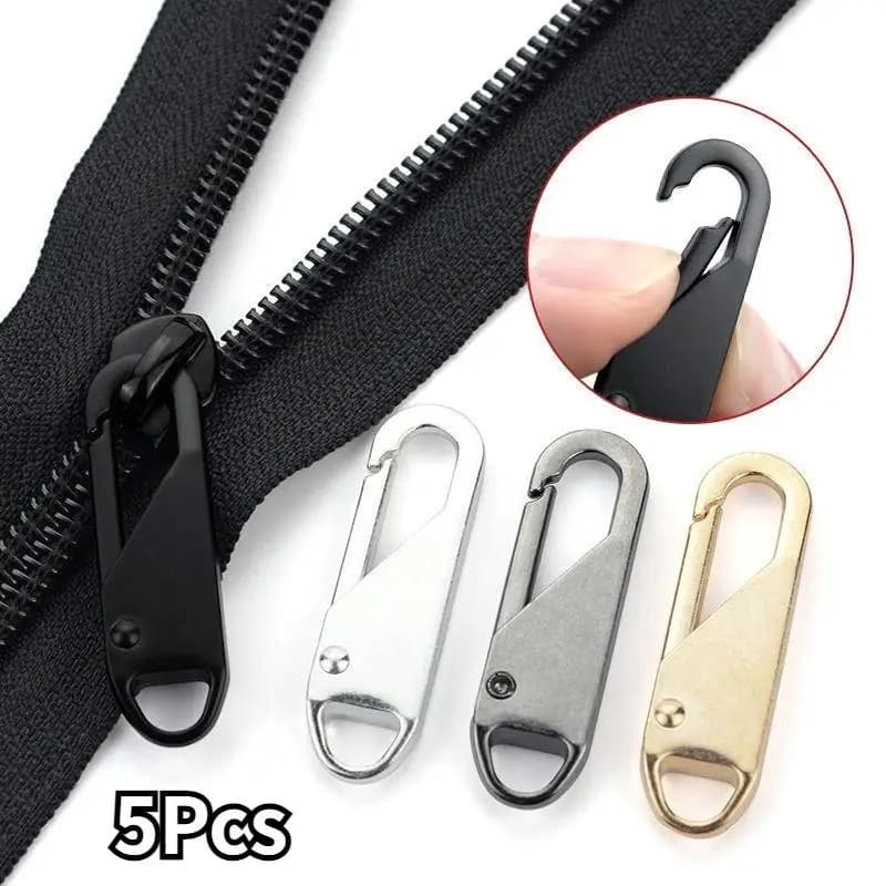 Nuovo 5Pc Multi-purpose Zip Kit di riparazione cerniera istantanea Sostituzione fibbia rotta Borsa da viaggio Valigia Testa con cerniera Cucito fai da te