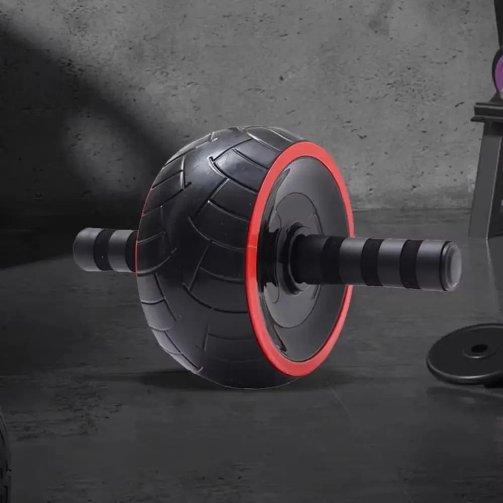 Ergonomic Grip Abdominal Workout Roller Strong Load Bearing Non-slip Ab Roller Wheel Strengthen Muscle Single-wheel