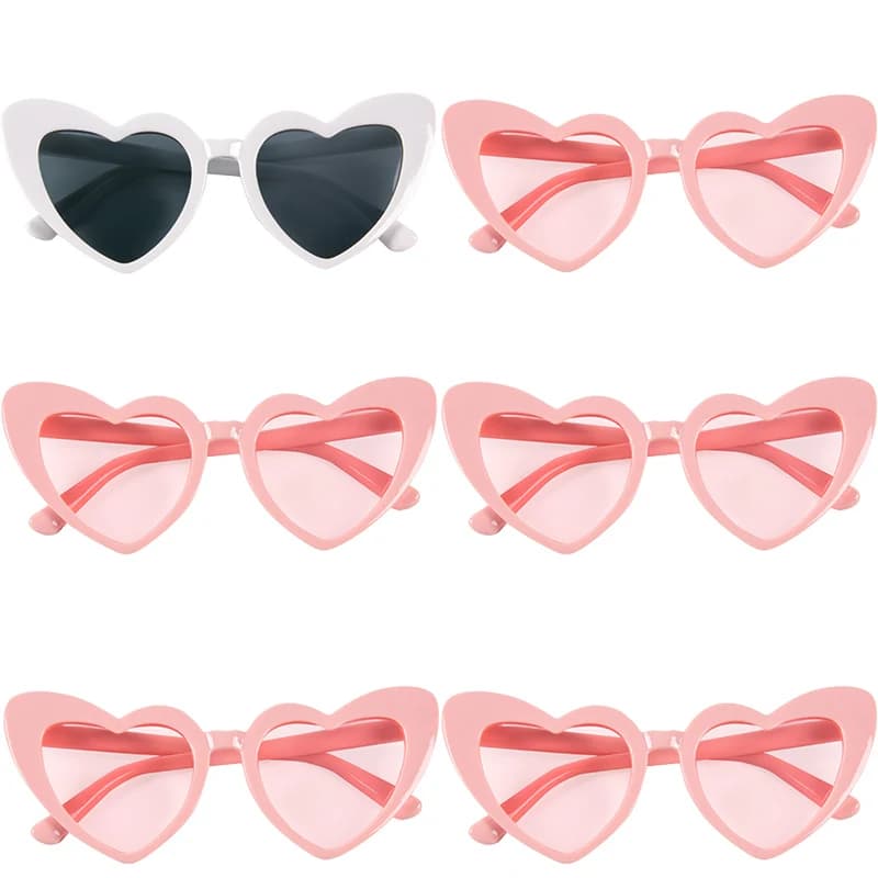 Occhiali da sole per addio al nubilato Matrimonio Decorazioni per addio al nubilato Forniture per addio al nubilato Sposa per essere regalo per damigella d'onore Occhiali a forma di cuore
