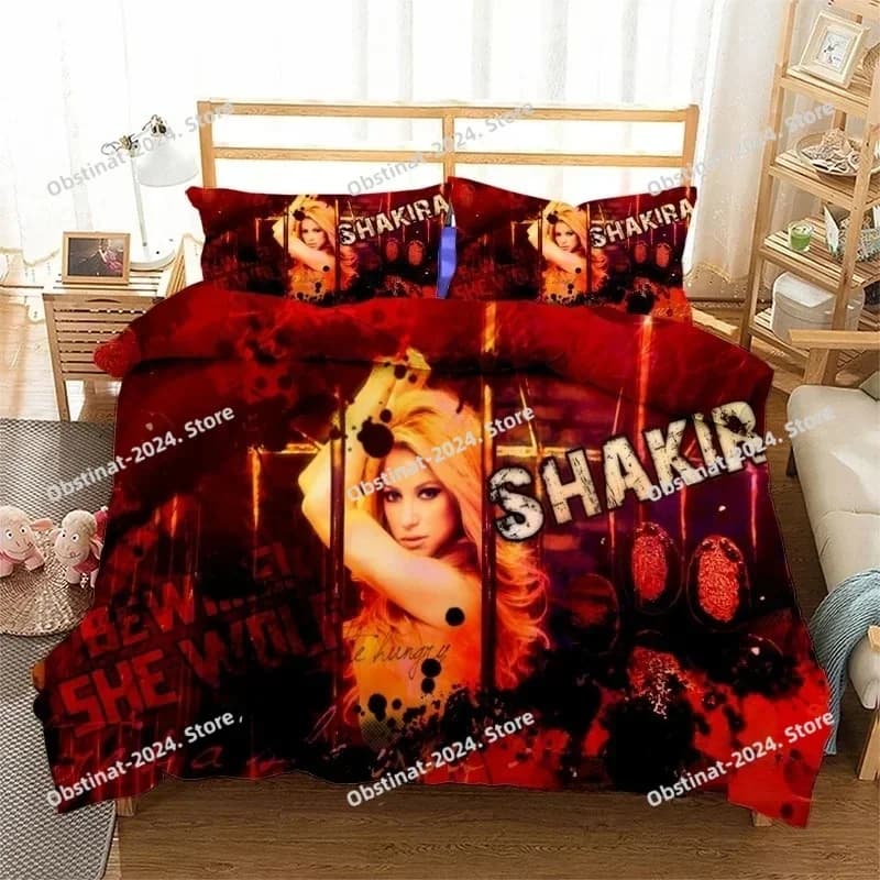 Set di biancheria da letto Singer Shakira set di forniture per letto squisite set copripiumino set di biancheria da letto regalo di compleanno di lusso Tessili per la casa