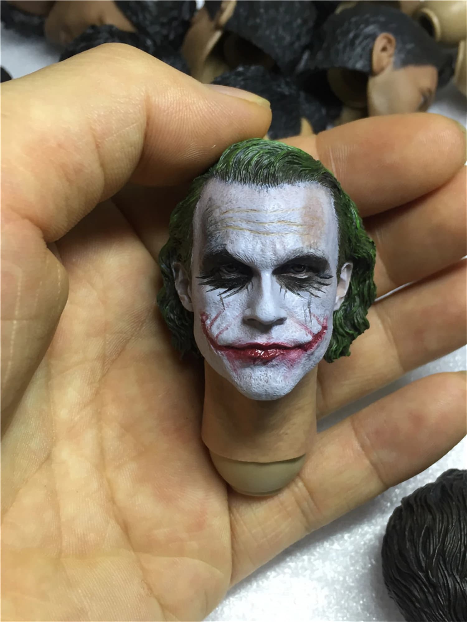 1/6 MJ12 The Clown Heath Ledger Head Sculpt Model Fit for 12 ''Action Figure Body