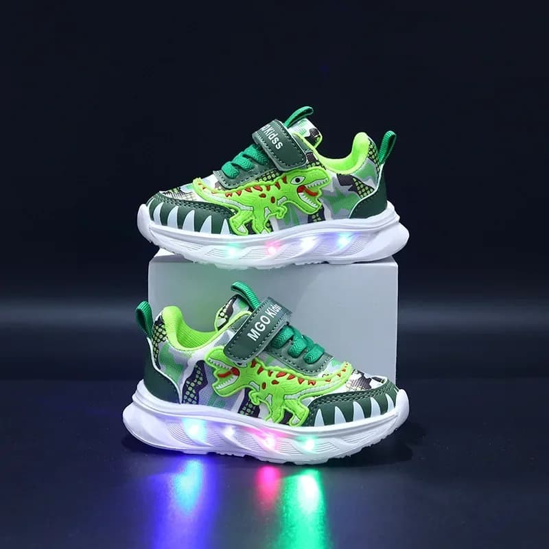 2025 Nuovi ragazzi Scarpe illuminate a led Moda Sneakers casual per bambini Scarpe luminose per bambini Scarpe sportive Scarpe illuminate