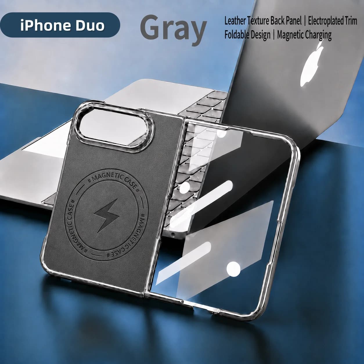 Luxury Sheepskin Magnetic Phone Case For iPhone 18 Duo Electroplated Frame Lens Protection Cover Skin Feel Anti-Fall For Magsafe