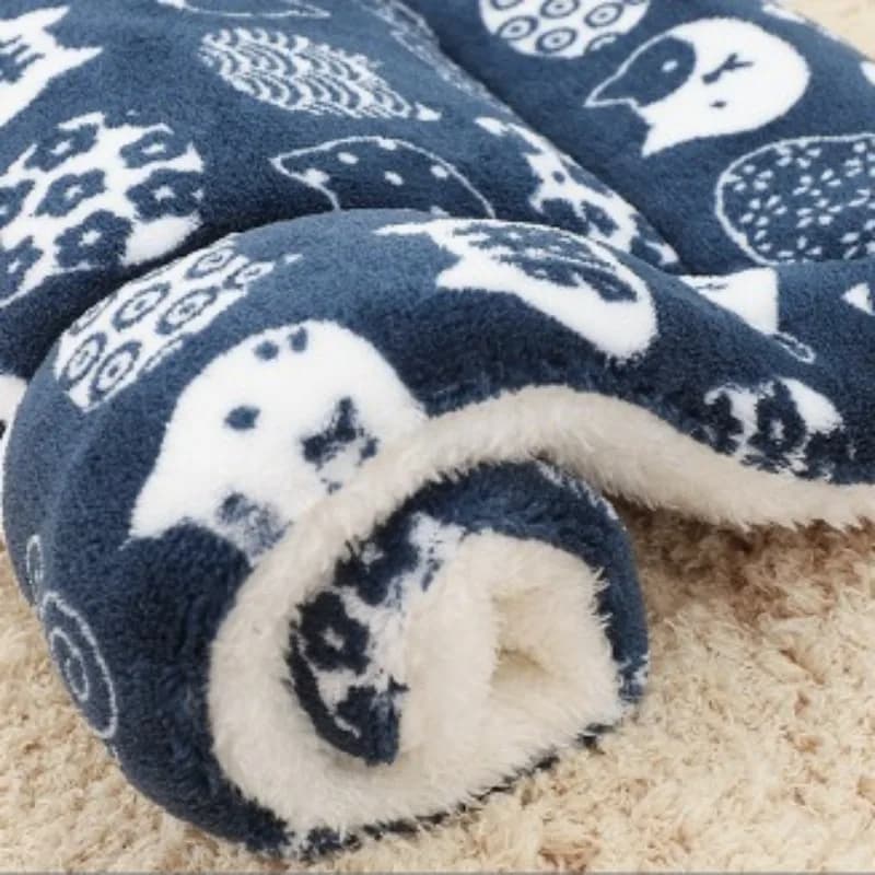 Tappetino in Flanella per Animali Domestici per l'Inverno, Cuccia per Cani, Lettino per Gatti, Divano per Cuccioli, Adorabile Materasso Imbottito per Cani Piccoli e Grandi, Coperta per Cani