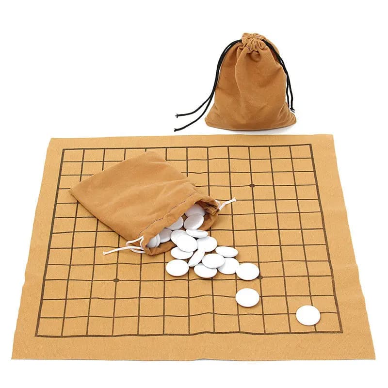 90PCS divertenti giochi per famiglie Go Bang Set di scacchi gioco da tavolo in pelle scamosciata gioco da tavolo per bambini intrattenimento educativo