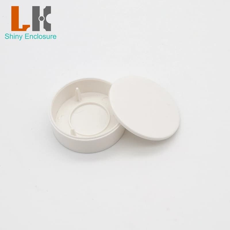 Fornitura in fabbrica di alloggiamenti elettronici per circuiti stampati OEM Custodia per rilevatori di fumo in plastica per elettronica industriale da 45x16 mm