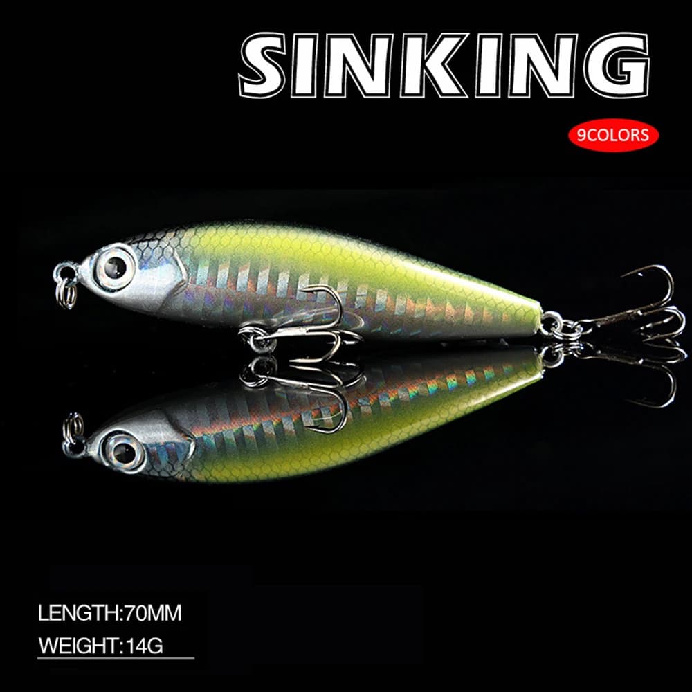 7cm 14g Fishing Recall Matita Wobbler Long Cast Floating Train Jerkbait Artificial Swimbait Esca Dura Culter Alburnus Bass Bait