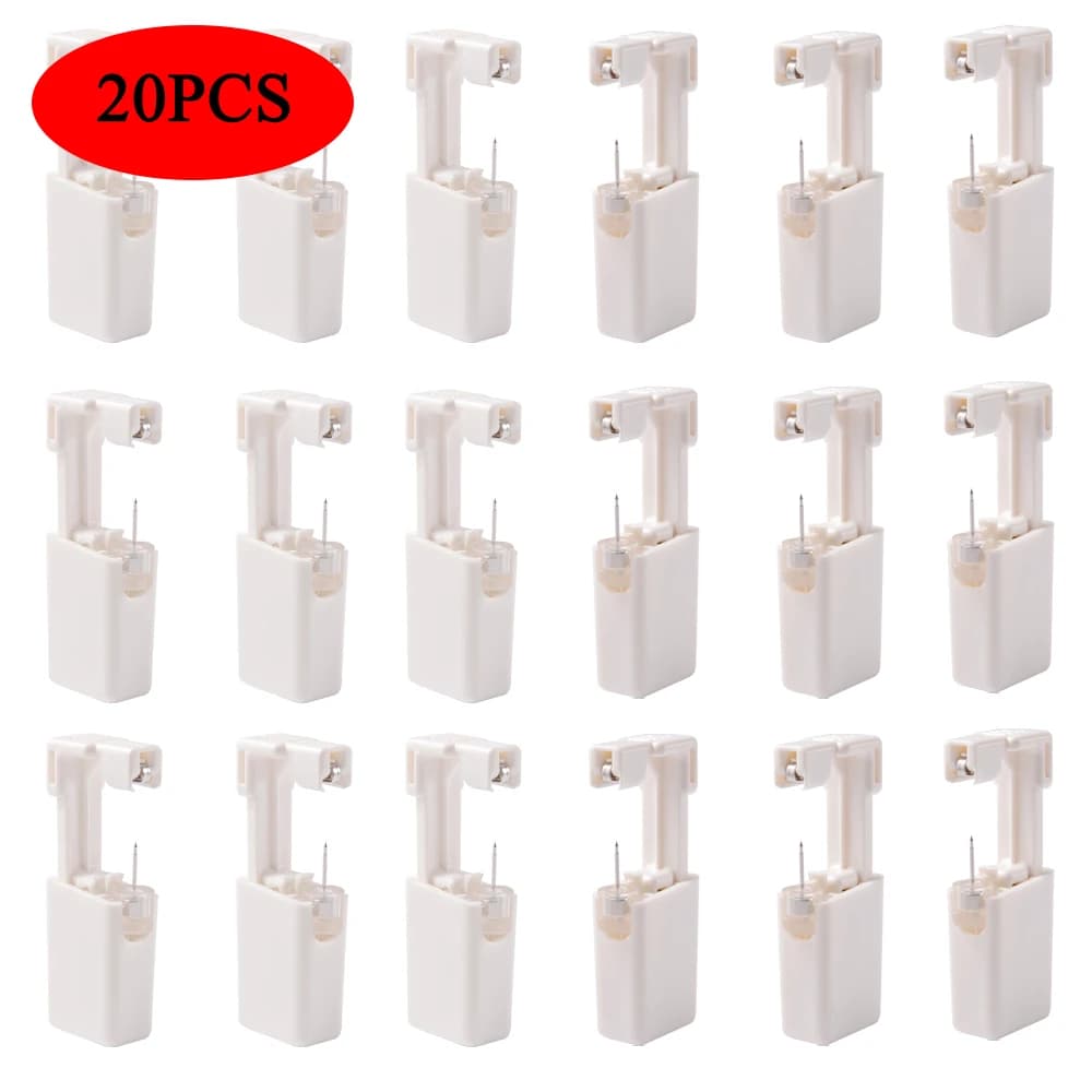 1-20 Pz/set Pistola Per Penetranti All'orecchio Usa E Getta Disinfettare Orecchino di Sicurezza Piercer Kit Borchie Anello Al Naso Piercing Macchina Strumento Dei Gioielli Per Il Corpo