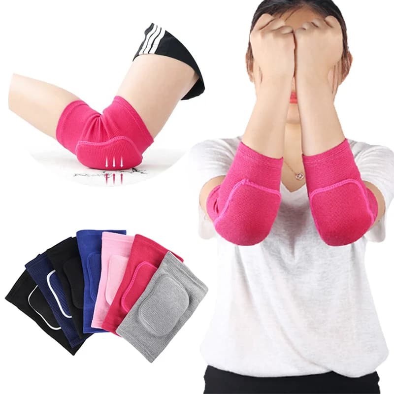 Elastic elbows Protective sponge knees thickened Basket protection Volleyball Sports Arm Sleeve Adult Children
