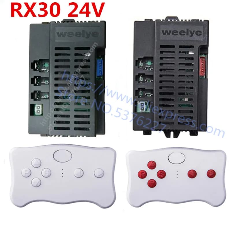 Wellye RX30 24V Ricevitore telecomando per auto giocattolo elettrica per bambini, controller con funzione di avvio fluido 2.4G bluetooth
