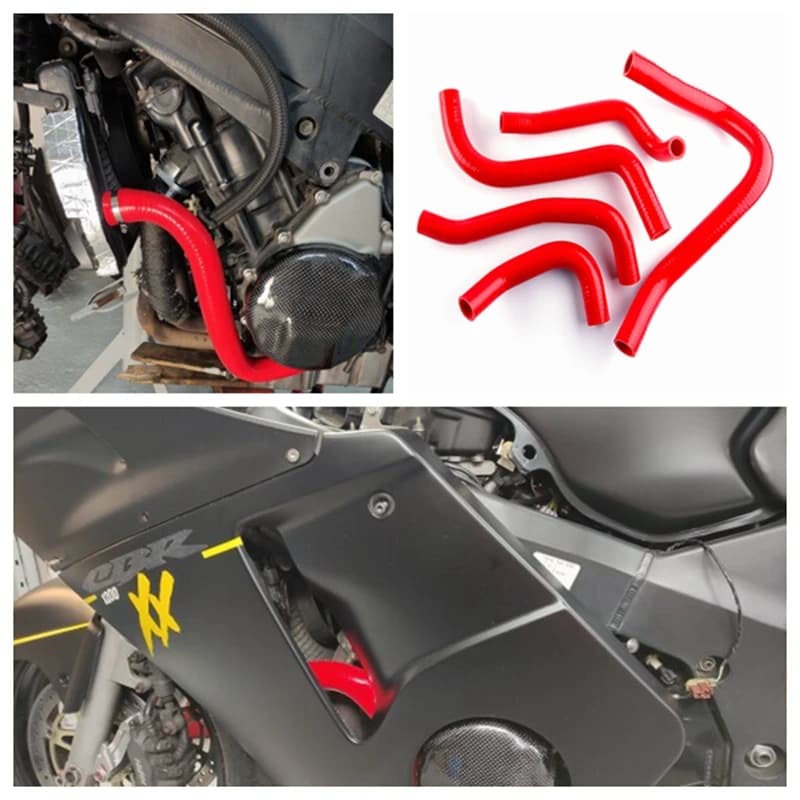 FOR 1997-2003 HONDA CBR 1100 XX CBR1100XX 1998 1999 2000 2001 2002 Silicone Radiator Coolant Hoses Tubes Kit 5Pcs 11 Colors