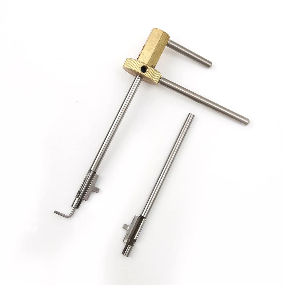 Set di Grimaldelli Professionali in Acciaio Inossidabile di Alta Qualità con Lama a 3 Parti e Blocco di Sicurezza, Strumenti e Forniture per Fabbri