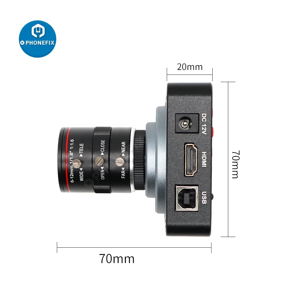HDMI camera from 38mp USB HD Live Streaming Webcam 1080P 2K 60FPS 3800W industrial camera with CS attack with 6-60mm/6-12mm varifocal lens