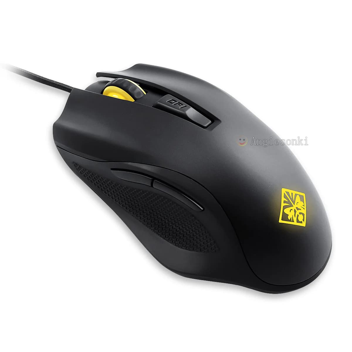 Mouse HP OMEN 600 Wired Game Optical Mouse Adjustable Yellow 12000 DPI 1KF75AA