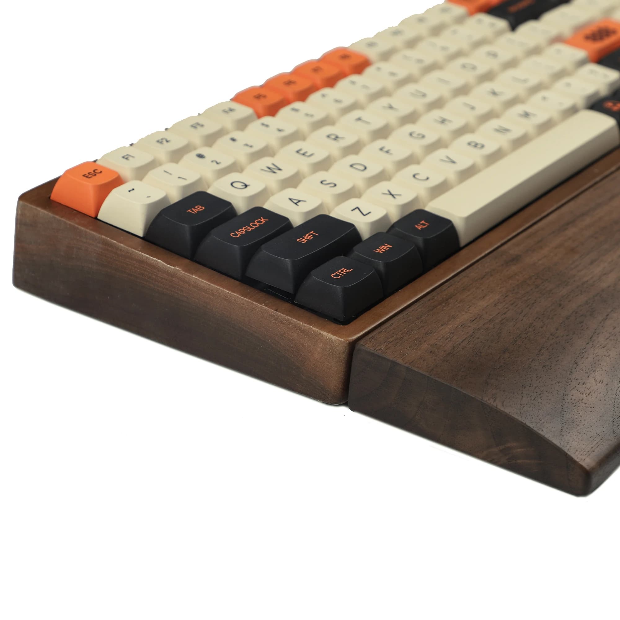 Poggiapolsi in legno di noce per 96 Melody96 NYM96 dimensioni tastiera ergonomia digitazione supporto per polso Pad in gomma