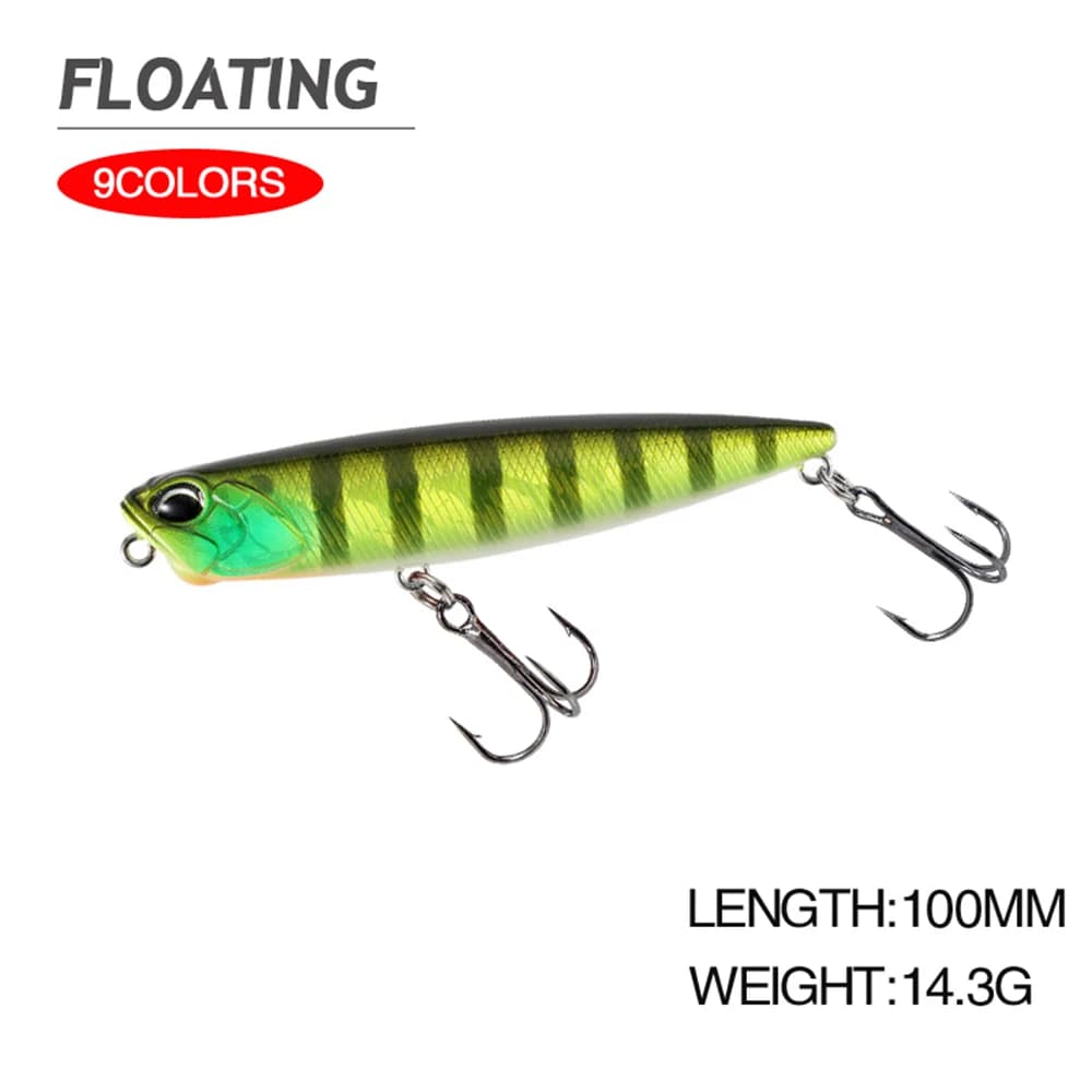 10cm 14.3g esca da pesca matita Wobbler galleggiante Floating Zigzag acqua bassa Jerkbait Swimbait esca artificiale esca per basso