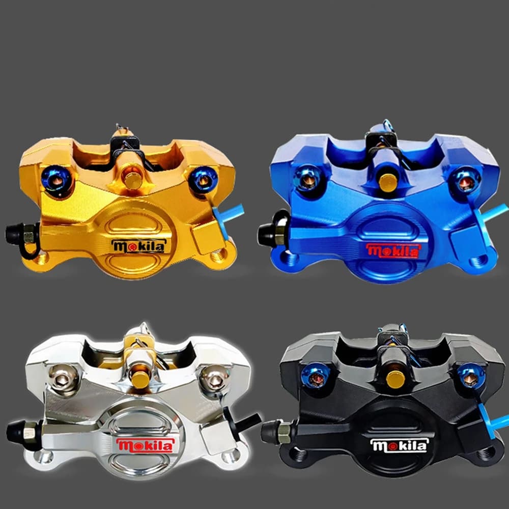 Pinza freno moto 84mm Montaggio pompa freno 2 pistoni per Honda Suzuki Yamaha RSZ FORCE JOG Niu Ninebot Scooter Dirt Bike