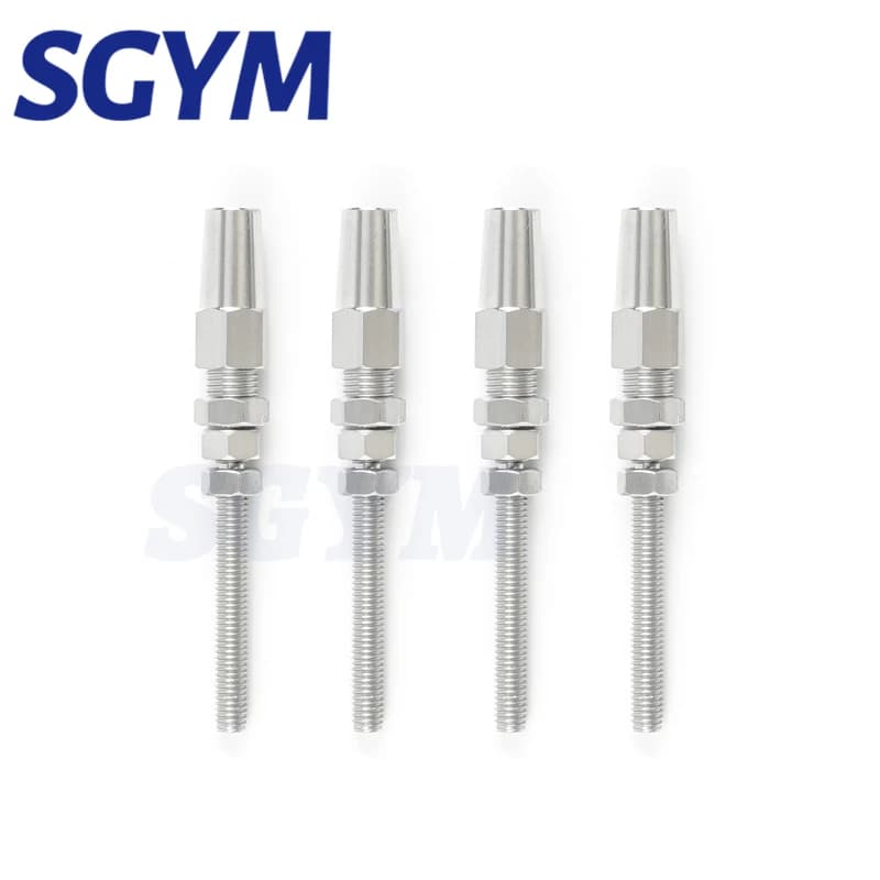 4PCS 3/4/5mm Corda del Filo di T316 Swageless Filo Della Vite Prigioniera Lato per Ringhiera Cavo di Installazione Rapida del Grado Marino