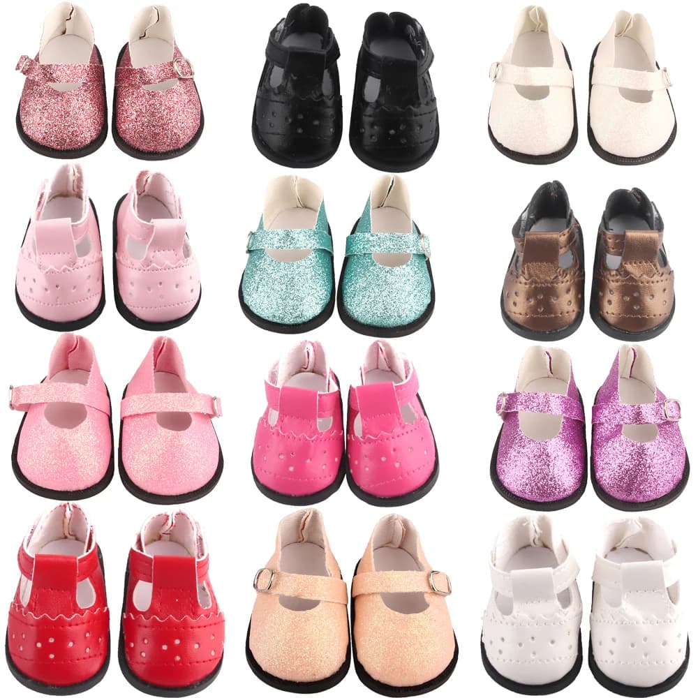 2022 nuovo stile 7 centimetri scarpe da bambola per 18 pollici bambola americana stivali da bambola in pelle cava accessori per 43 centimetri bambino appena nato bambola giocattolo