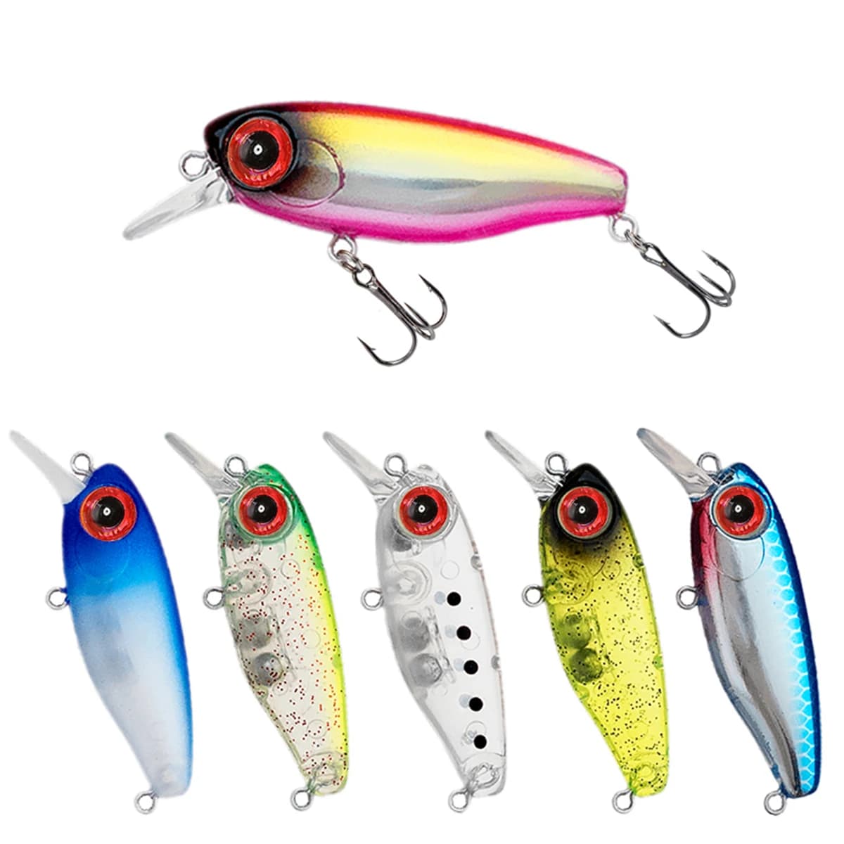 3.8 centimetri 2.7g Richiamo di Pesca Micro Minnow Mini Wobbler Richiamo Sospendere Traina Jerkbait Swimbait Artificiale Esca Dura Stream Trota esca