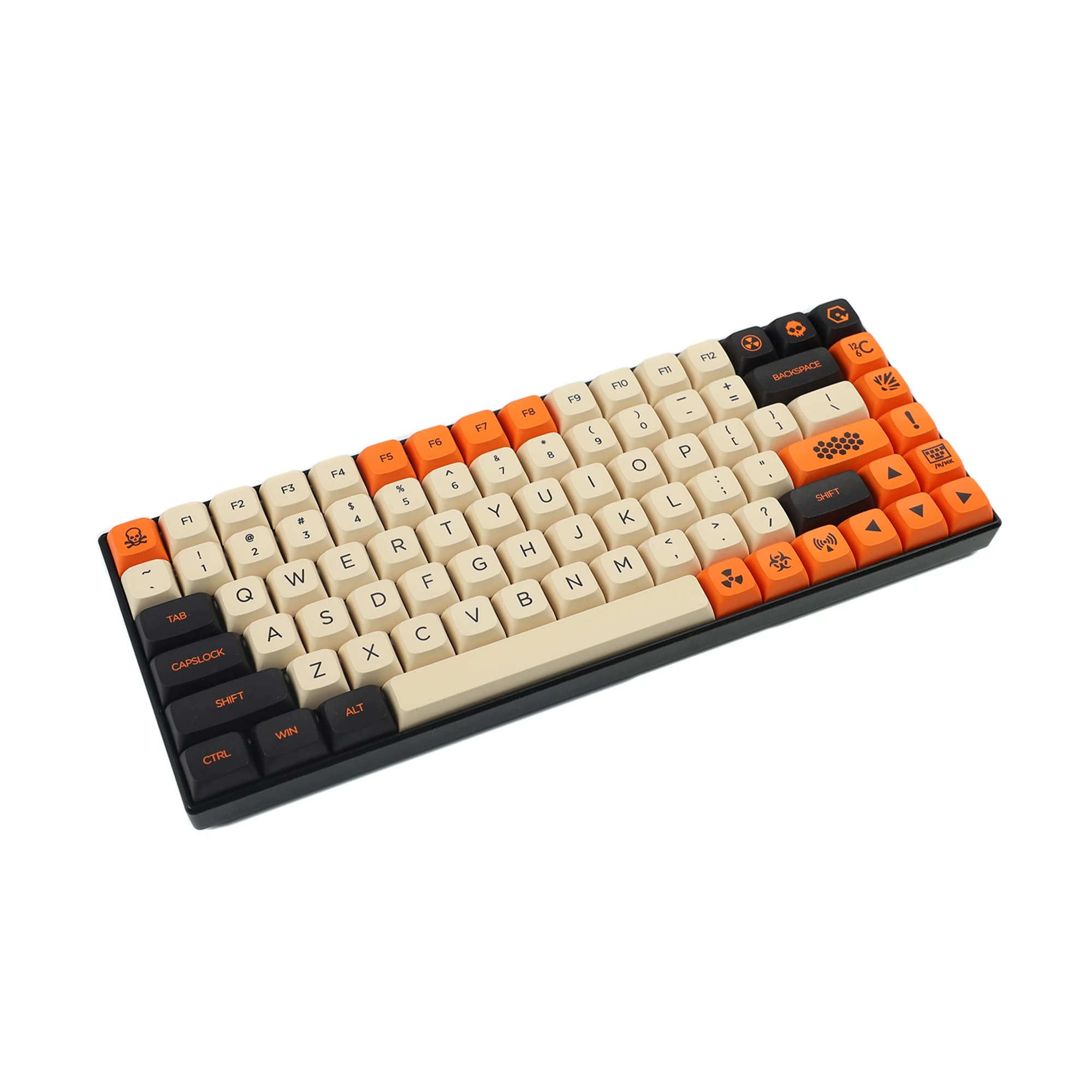 ZDA 143 Key Carbon Keycap Double Shot Dye Sub Thick PBT Keyset ANSI 61 64 68 84 87 96 104 per tastiera meccanica MX fai da te