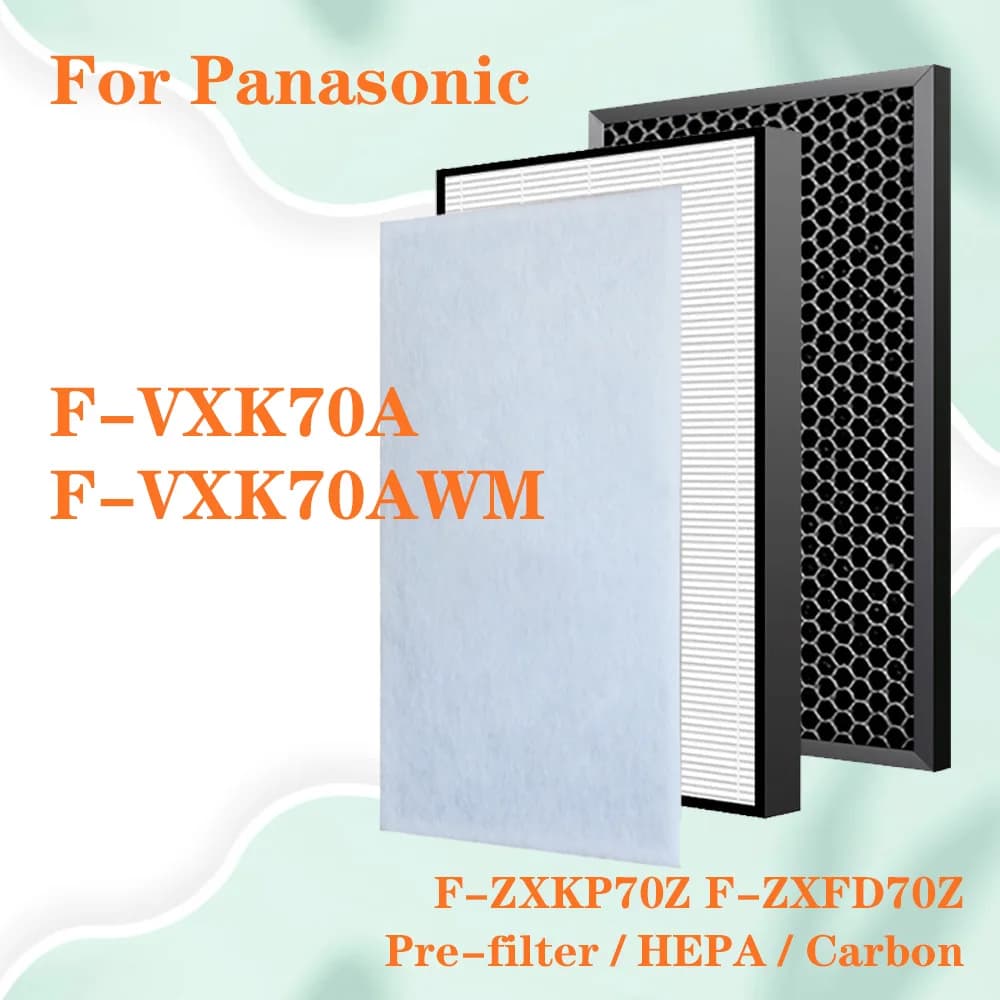Filtro HEPA al carbonio di ricambio per purificatore d'aria Panasonic F-VXK70A F-VXK70H F-VXK70AWM F-ZXKD70Z