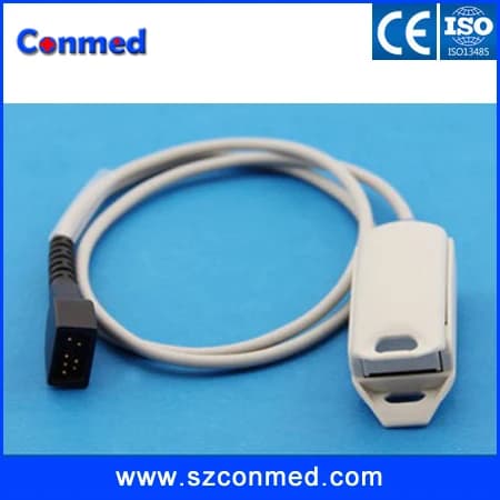 Compatible New Reusable NONIN 8000AA SpO2 Sensor Pulse Oximeter Sensor Adult Finger Clip 1M DB9 7pin with CE approved.