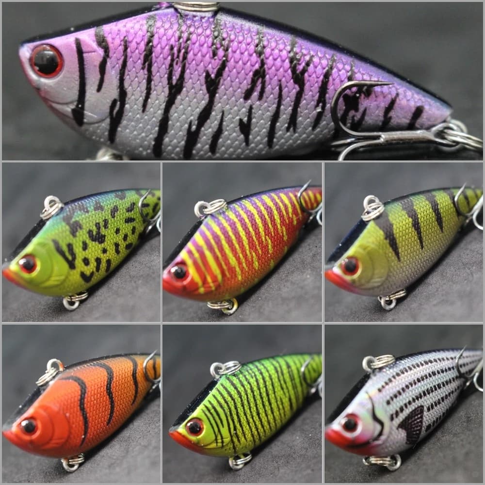 wLure Richiamo di Pesca Lipless 10g Trappola Crankbait Esca Dura Affondamento Lancio Lungo Minnow L540
