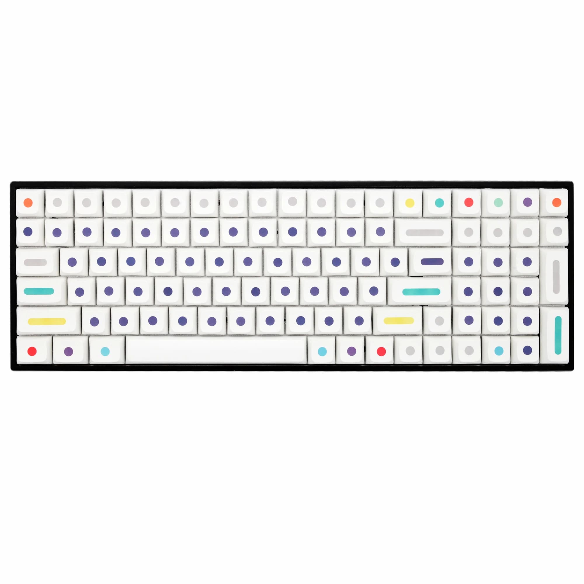 XDA V2 Dot World Dye Sub Keycap Set PBT spesso per tastiera 87 tkl 104 ansi xd64 bm60 xd68 bm65 bm68 punti