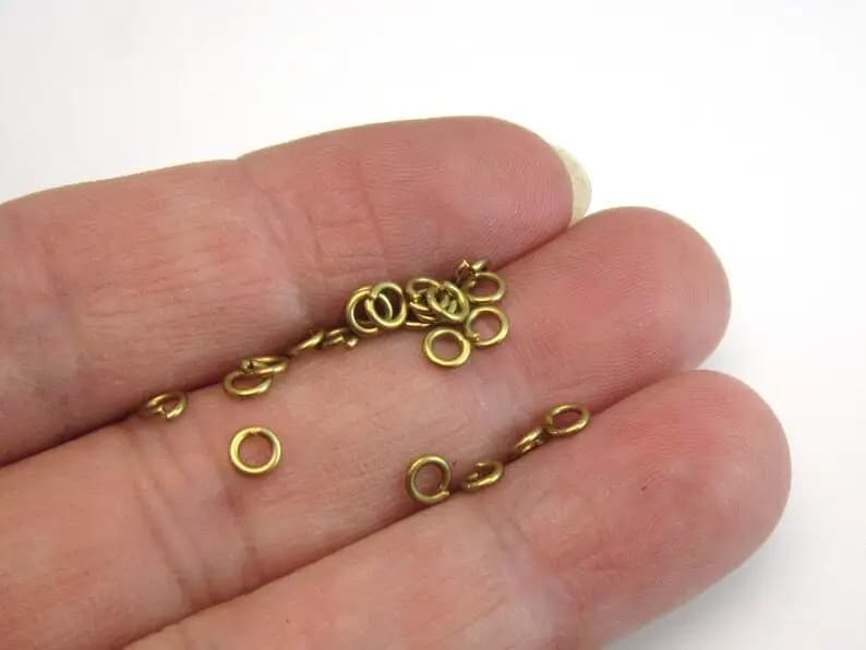 Anelli di salto in ottone da 1000 pezzi, anelli di salto aperti, 3.5x0.6mm, 3.5x0.7mm, 3x0.6mm, 3x0.7mm, connettore a catena a maglie, forniture per gioielli R290