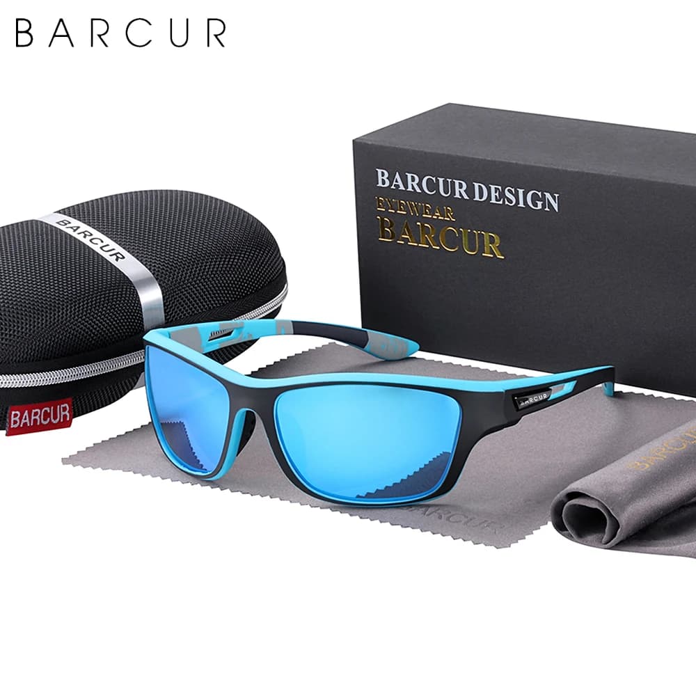 BARCUR Sport TR90 Occhiali da sole Driving Uomo Polarizzato Donna Occhiali da sole Occhiali moda UV400