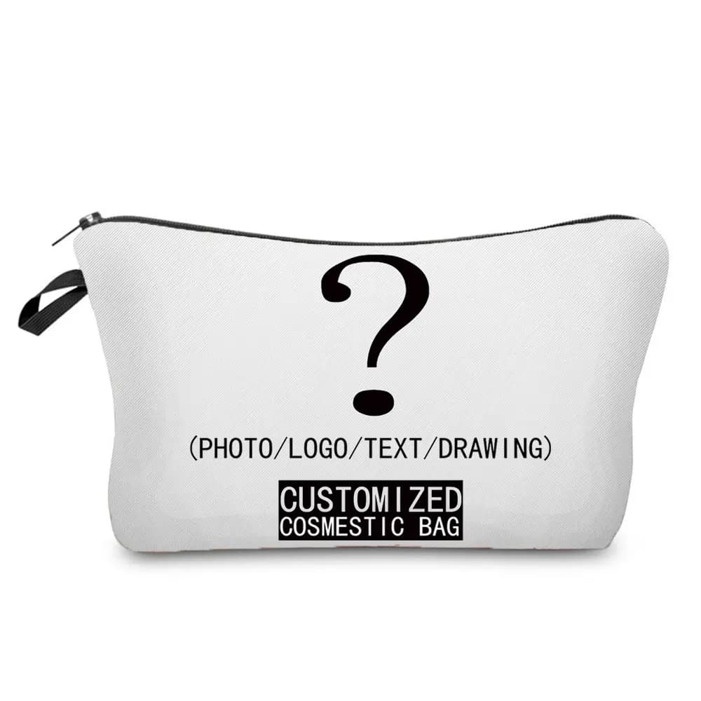 Customized Personal Makeup Bag with Logo DIY Travel Case for Outdoor Girl Bags for Women Cosmetics Toiletries Organizer Woman Makeup Case