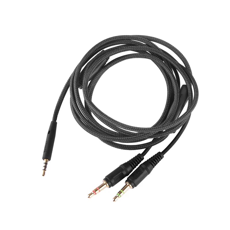 Audio cable for PC headphones with microphone for Bose QuietComfor QC25 QC35 QC35 II 700 QC45 SoundTure SoundLink OE2 AEII