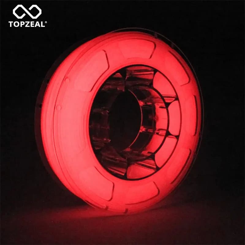 3D Stampante PLA Filamenti di Colore Luminoso Glow In The Dark Red Dimensionale Precisione di +/- 0.05 millimetri, 1KG Spool, 1.75 millimetri Luminoso Rosso