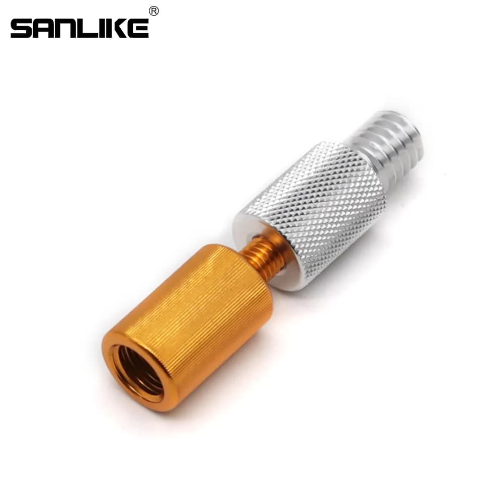 SANLIKE Aluminium Adapter M8/M12 Threaded Interchangeable Connector Landing Net Head Adapter Fishing Accessories