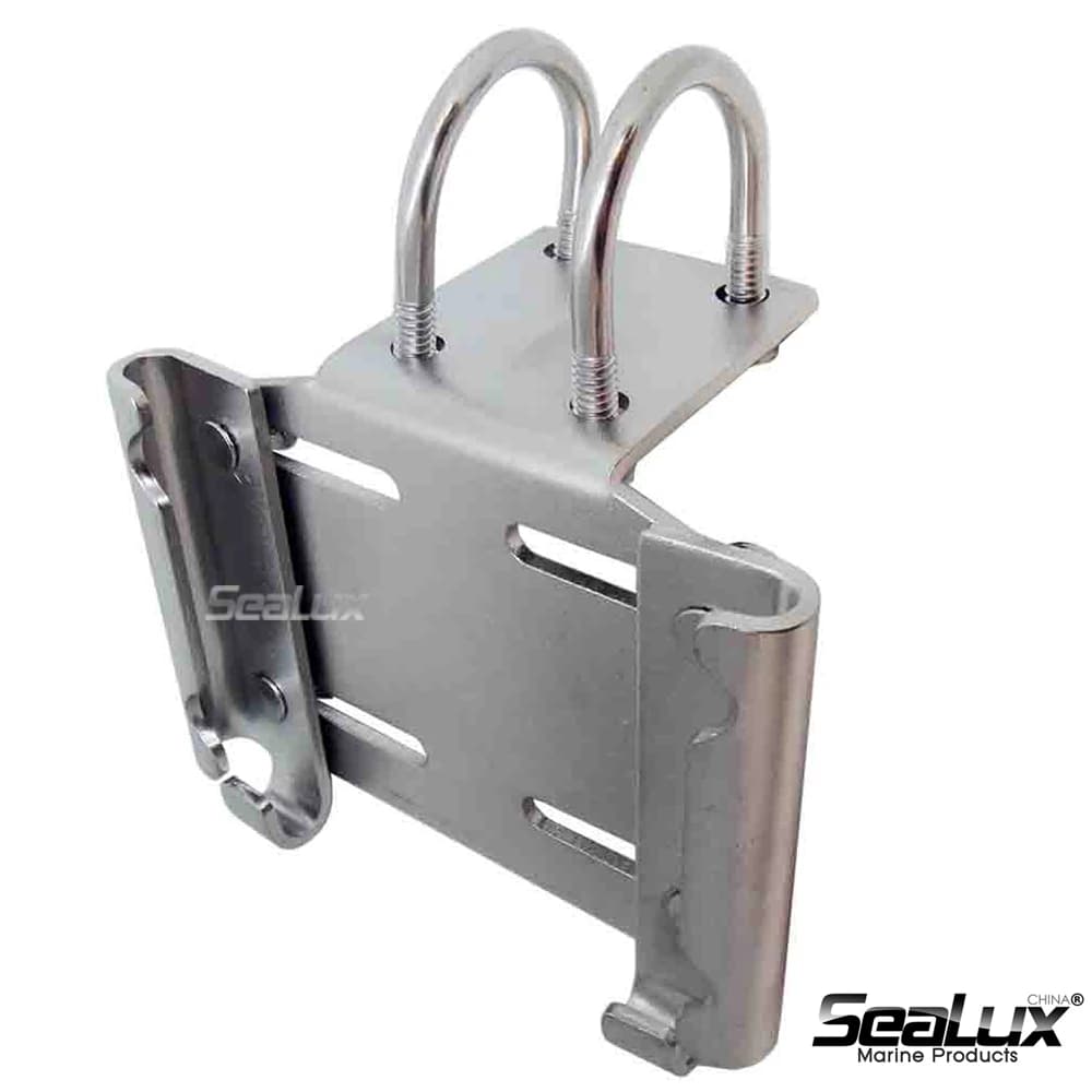 Sealux Staffe di ancoraggio per montaggio su guida di grandi dimensioni per guide orizzontali per tubi tondi e tubi quadrati Accessori per barche SS304 di grado marino
