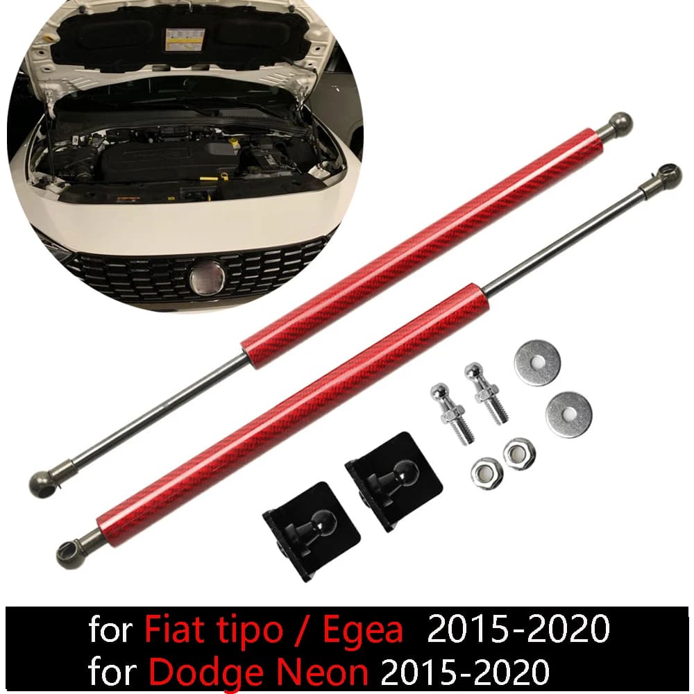 Per 2015-2023 Fiat Tipo Egea Dodge Neon cofano anteriore cofano modifica puntoni a Gas supporto di sollevamento Prop Rods pistone ammortizzatore ammortizzatore