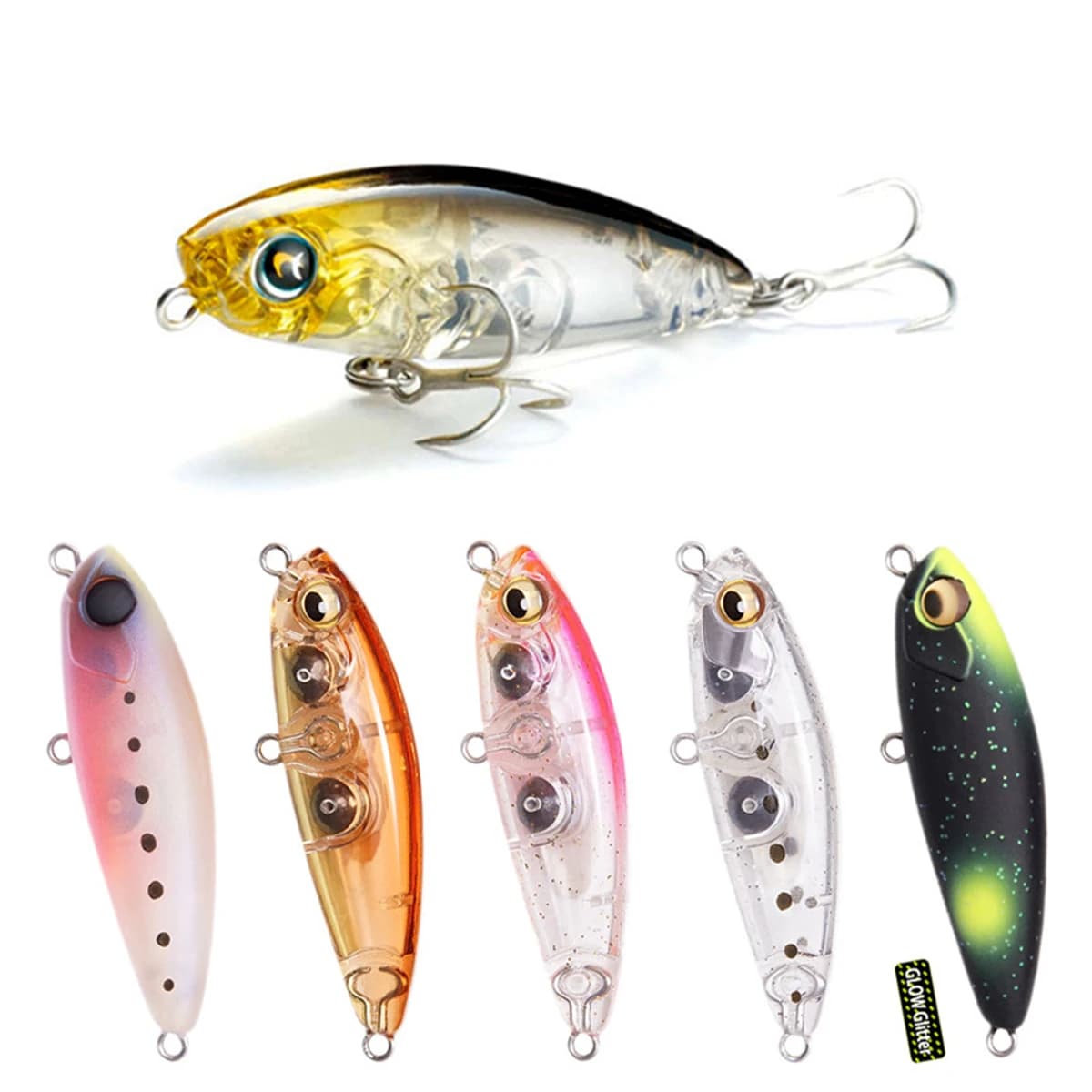4.3 centimetri 4.1g Richiamo di Pesca Mini Micro Matita Wobbler Richiamo Affondamento Richiamo Jerkbait Artificiale Esca Dura Culter Alburnus Pesce Gatto Esca