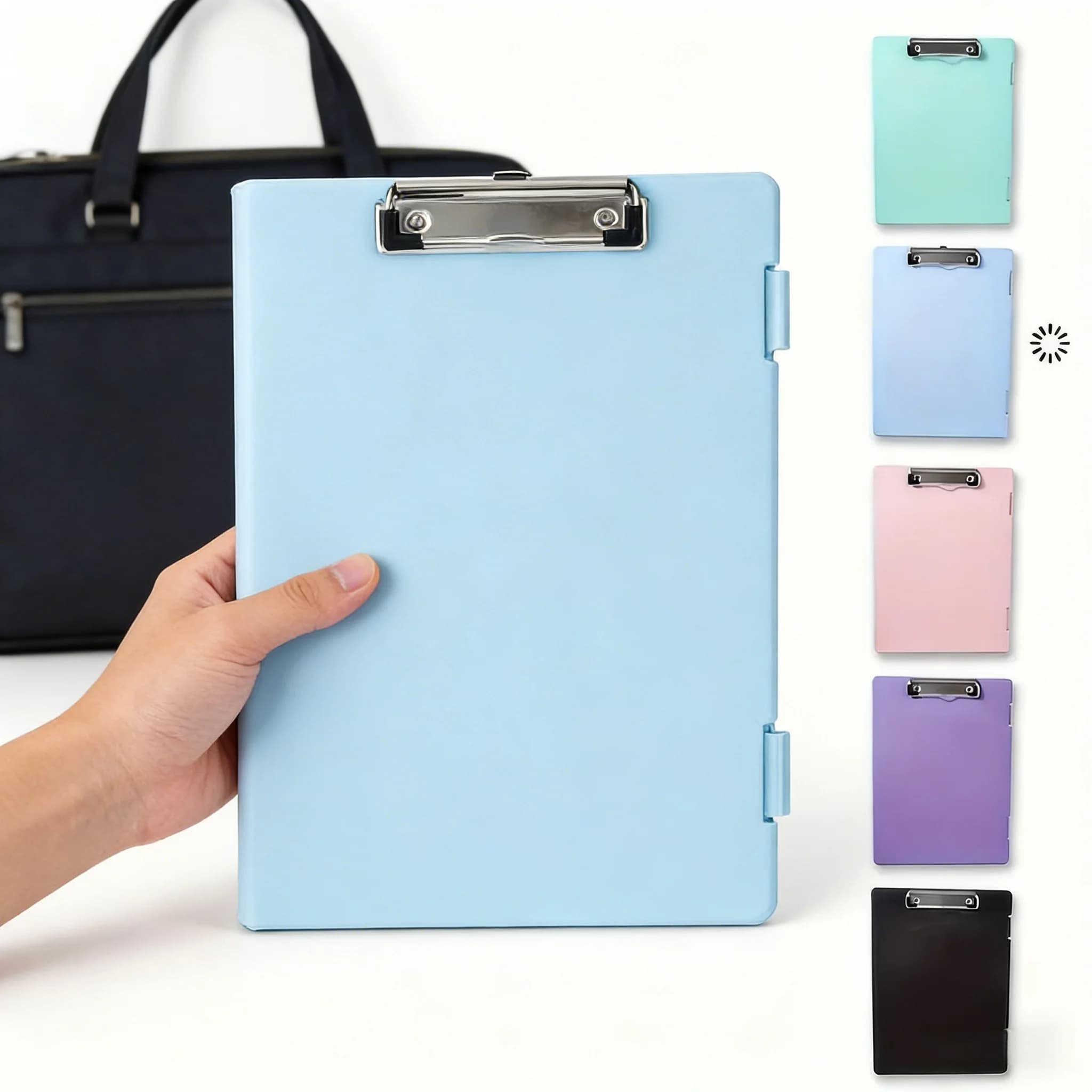Durable blue A4 folder in 1 piece: high capacity file organizer suitable for office work, study and daily organizational use