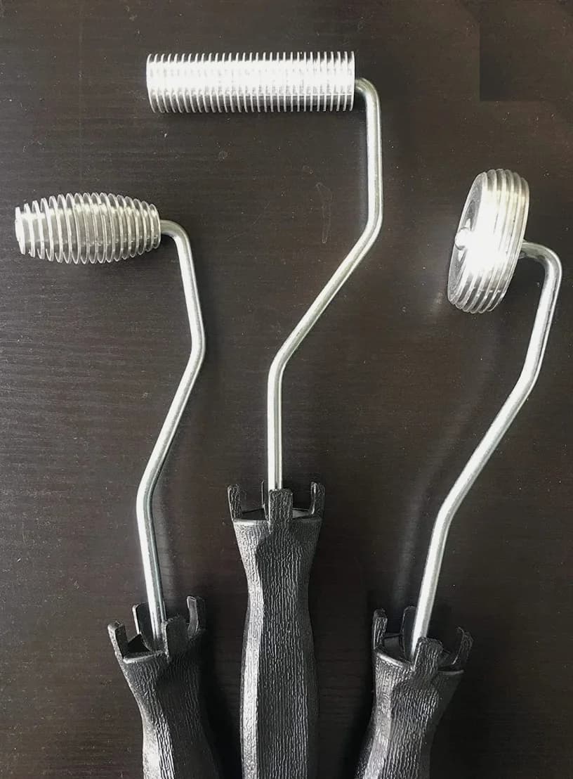 1 set Rullo di laminazione in fibra di vetro Rullo FIN Rullo a bolle per kit progetto rullo di laminazione in resina per composito