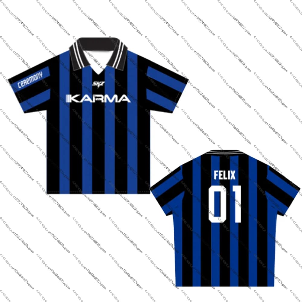 T-Shirt Kpop H-Hyunjin for Boys, Girls and Women, Stray Sports T-Shirt for Men and Children, Jersey S-SKZ Karma, T-Shirt Casual Korean for Fan, Top Harajuku