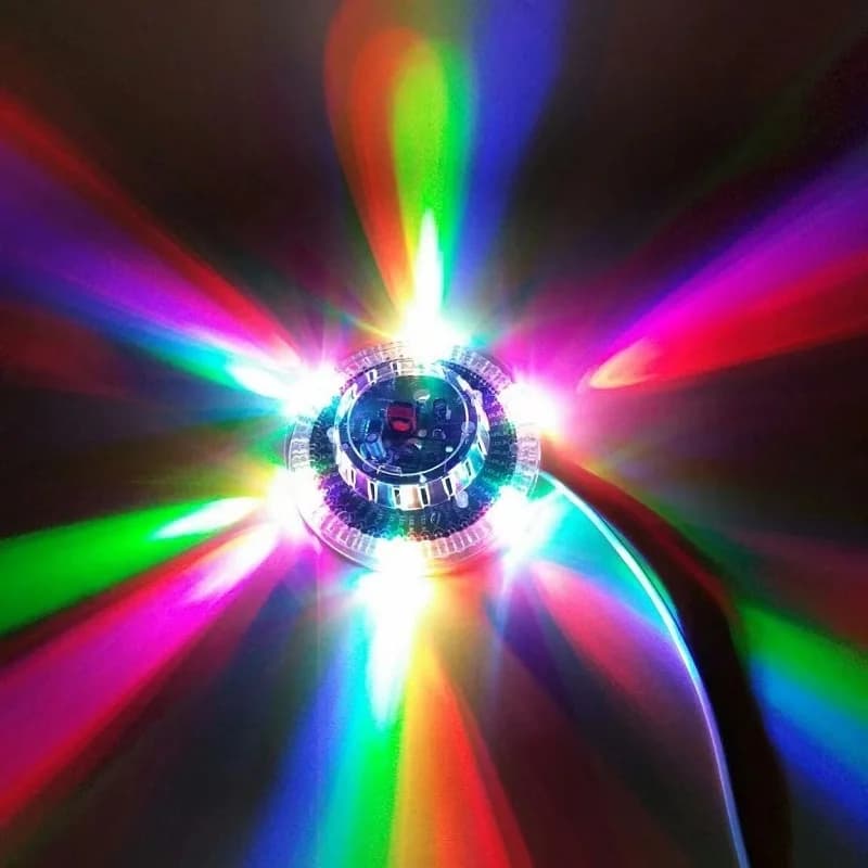 Luce da palcoscenico a LED RGB MiNi barra KTV rotante colorata Festa in casa DJ Luce effetto discoteca Luce stroboscopica con suono da discoteca a LED