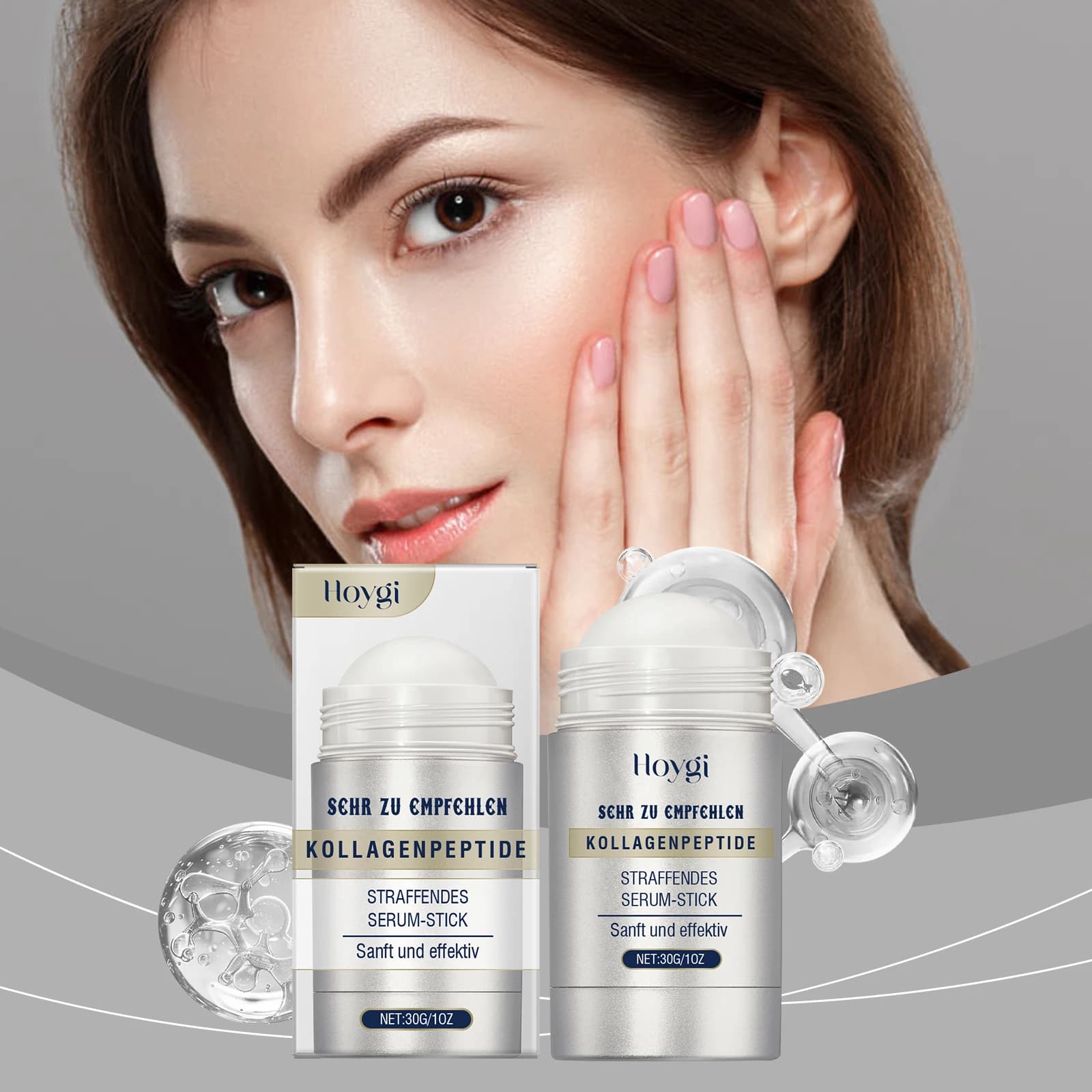 30g Hoygi Collagene Rafforzante Essenza Stick Idratazione Umidità Lifting Rassodante Linee sottili Riduzione Liscia Elasticità della pelle
