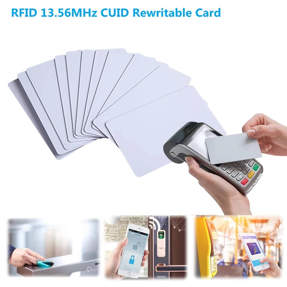 13.56Mhz RFID CUID Keytag Card Crittografia Hotel Key Card Block 0 Scrivibile per NFC Andriod MCT Copia Clone Duplicato Chiave di Blocco