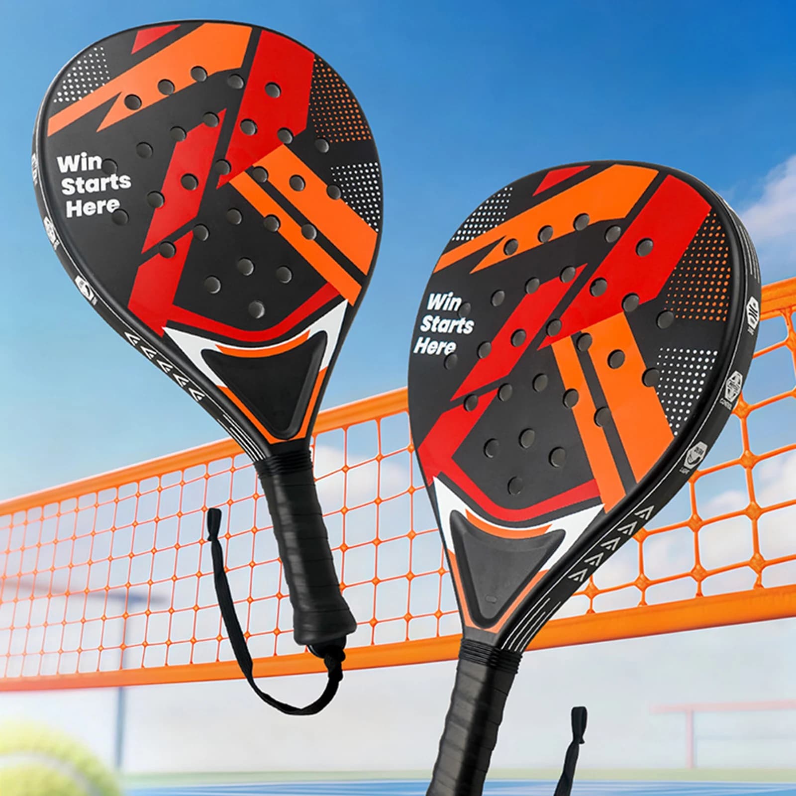 1 PC Racchetta da padel Agilità Impugnatura antiscivolo Potenza Principianti Racchetta da tennis Attrezzatura fisica per bambini Junior Indoor Garden Kid