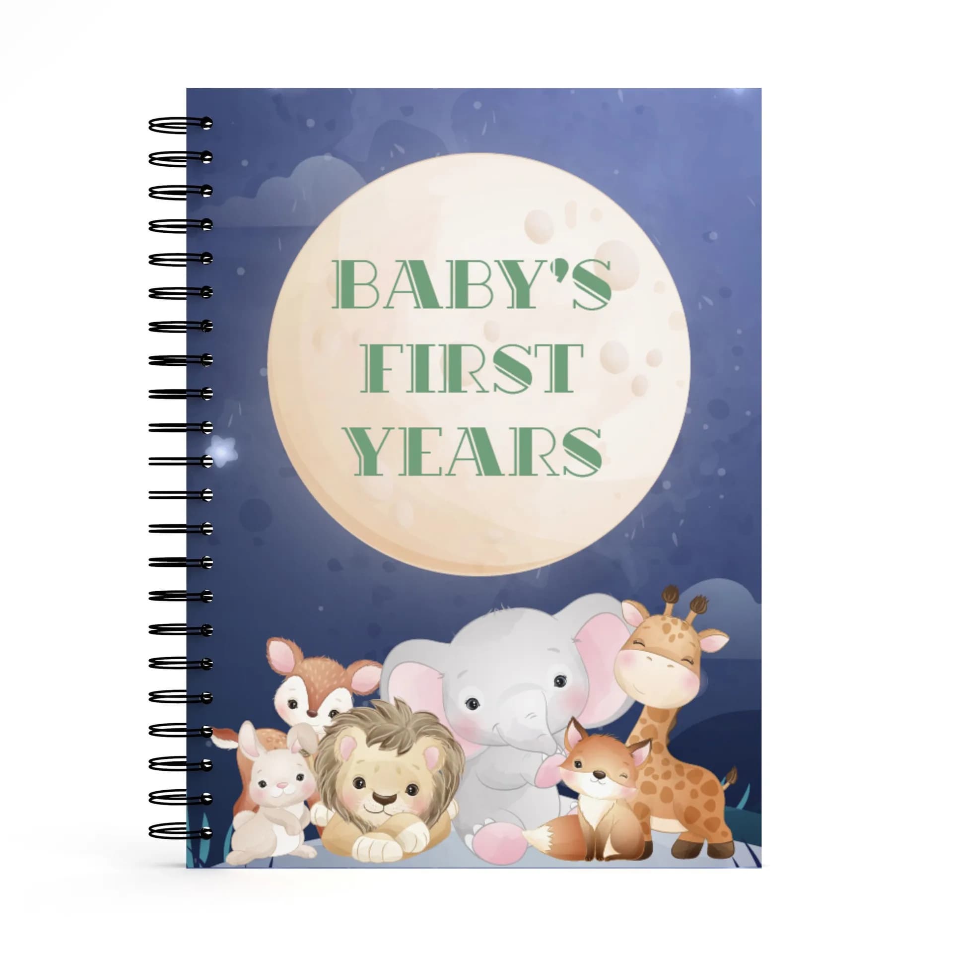 Baby First Years Book Hidden Spiral Binding Baby Memory Journal For Birth Record Moments & Memories The Baby Book Special Birth