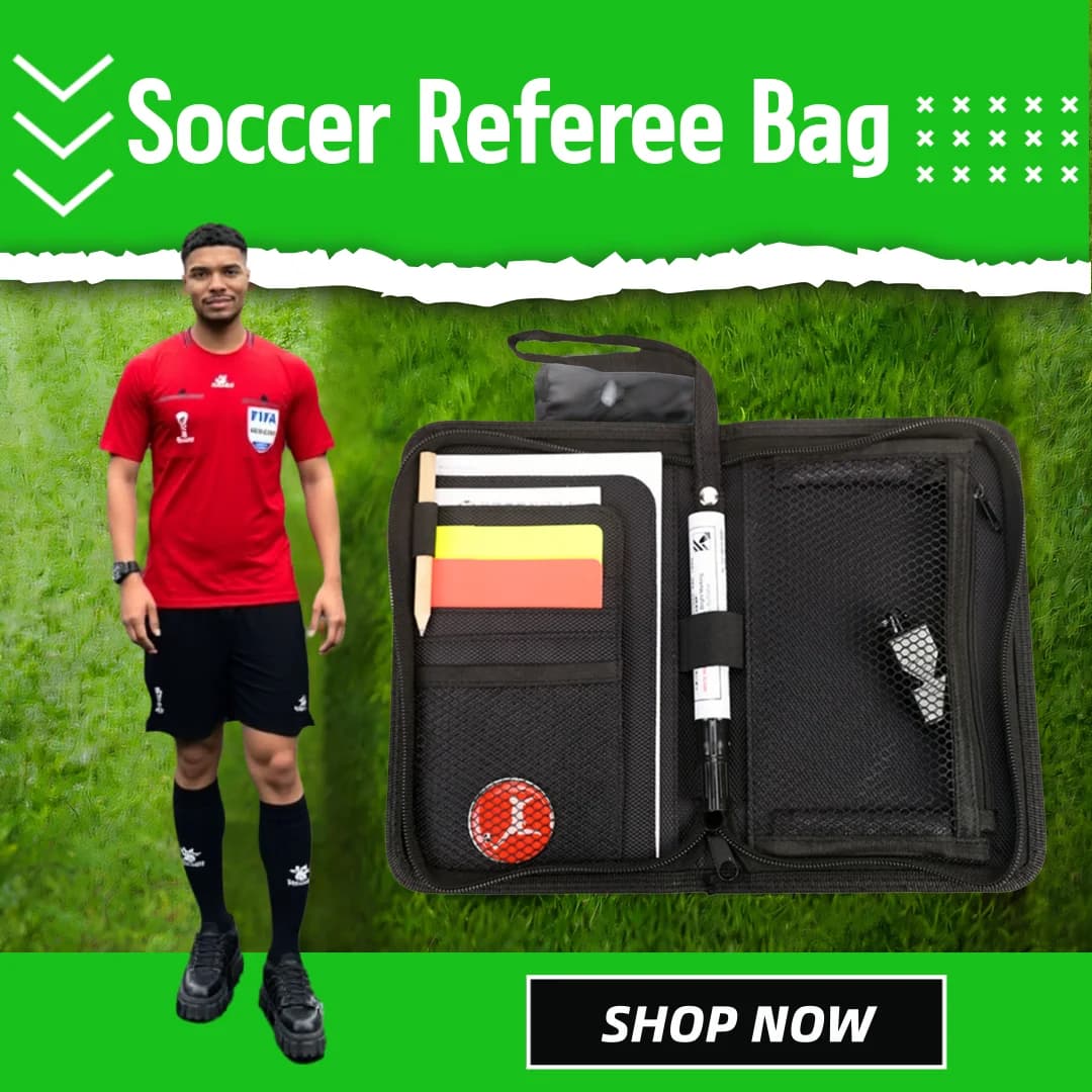 Borsa per arbitro di calcio professionale con carta rossa gialla, strumento di lancio, carta di registrazione, kit di portafogli da calcio per penna, attrezzatura per arbitro